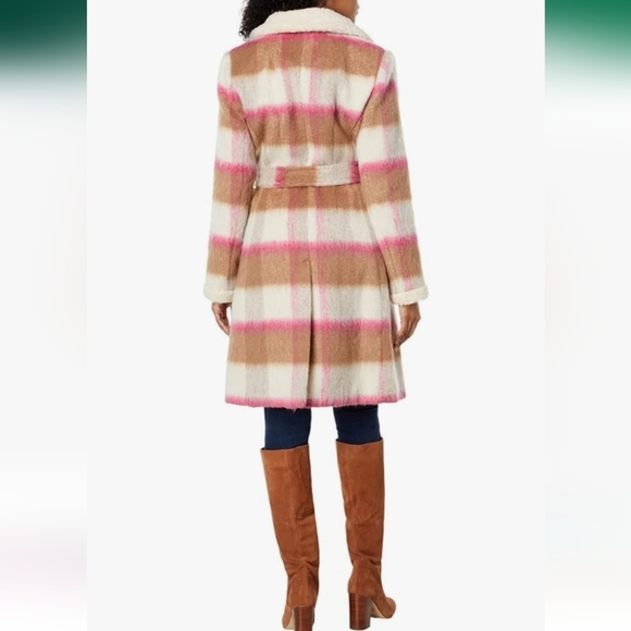 NWT kate spade new york Belted Maxi Wool with Sherpa Detail - Picture 10 of 10